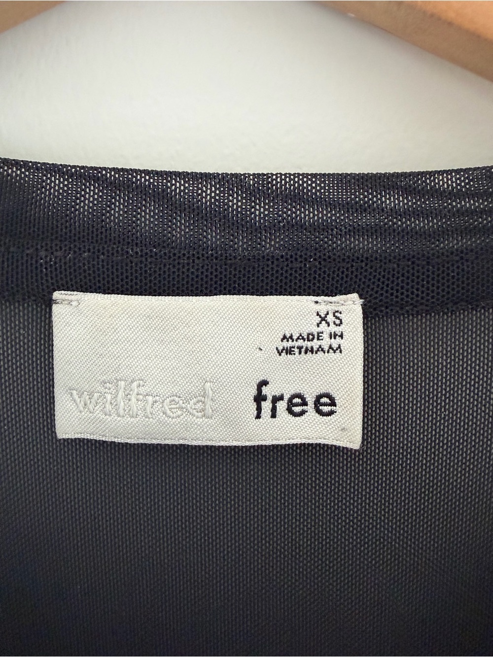 Wilfred Free Black Pontes Sheer Short-Sleeve Mini Dress, XS - Picture 8 of 11